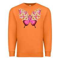 Carrot Pink ribbon Breast Cancer butterfly Premium Sweatshirt - NancyCooperArtShop