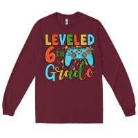Burgundy leveled 6th grade Long Sleeve Tee - JahusDesignShop