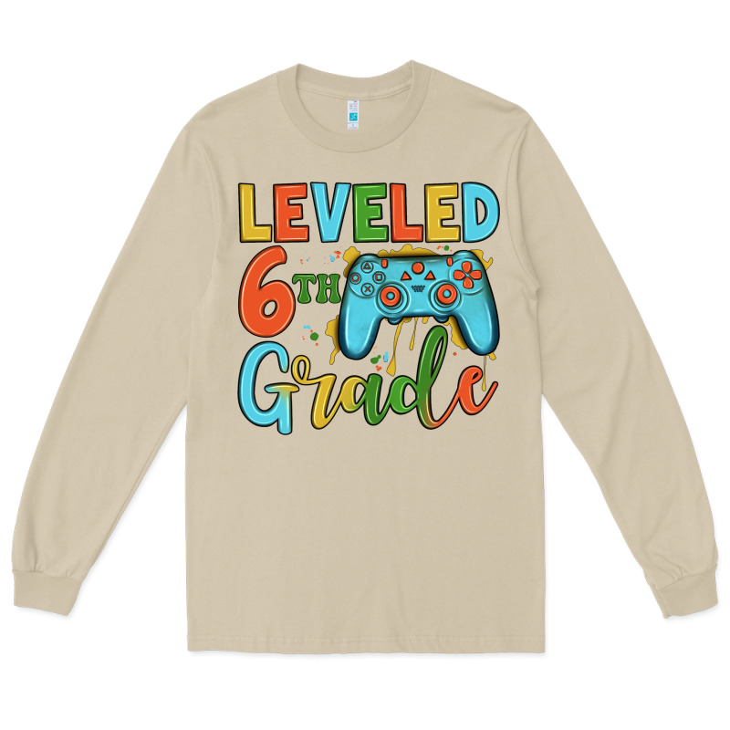 Leveled 6th Grade Long Sleeve Tee by JahusDesignShop | Teevron