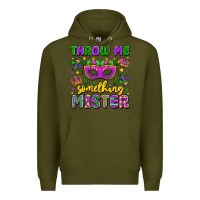 Army Green throw me something mister Premium Hoodie - LillyAllenDesigns