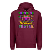 Burgundy throw me something mister Premium Hoodie - LillyAllenDesigns