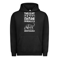 Pigment Black This Is My Human Costume Im Really A Brachiosaurus Urban Hoodie - Bettercallsaul