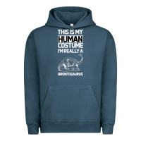 Pigment Midnight Navy This Is My Human Costume Im Really A Brachiosaurus Urban Hoodie - Bettercallsaul