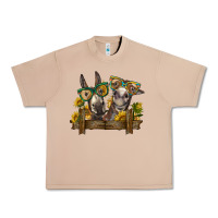 Burro 2 donkeys with sunflowers Urban Heavy Tee - BarkalooDesign