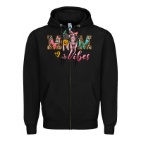Black mom vibes baby pigs Zipper Hoodie - Artiststas