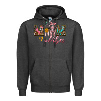 Charcoal Heather mom vibes baby pigs Zipper Hoodie - Artiststas