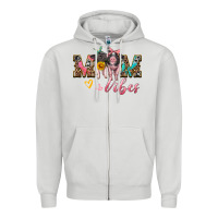 Dove Grey mom vibes baby pigs Zipper Hoodie - Artiststas