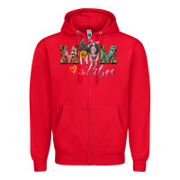 Red mom vibes baby pigs Zipper Hoodie - Artiststas