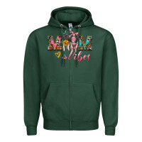 Sports Green mom vibes baby pigs Zipper Hoodie - Artiststas
