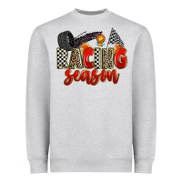 Heather Grey racing season Heavyweight Sweatshirt - Zillion Design Studio
