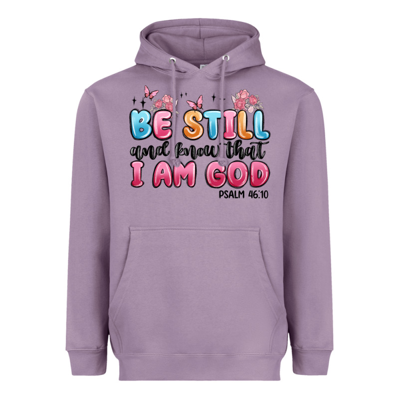 Be Still And Know That I Am God Psalm 46 10 Heavyweight Hoodie by MaliasSmallBusiness | Teevron