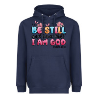 Navy be still and know that i am god psalm 46 10 Heavyweight Hoodie - MaliasSmallBusiness