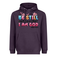 Plum be still and know that i am god psalm 46 10 Heavyweight Hoodie - MaliasSmallBusiness