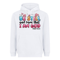 White be still and know that i am god psalm 46 10 Heavyweight Hoodie - MaliasSmallBusiness