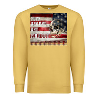 Antique Gold fuck around and find out Premium Sweatshirt - MaliasSmallBusiness
