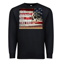 Black fuck around and find out Premium Sweatshirt - MaliasSmallBusiness