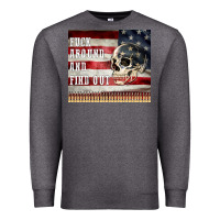 Charcoal Heather fuck around and find out Premium Sweatshirt - MaliasSmallBusiness