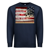 Navy fuck around and find out Premium Sweatshirt - MaliasSmallBusiness