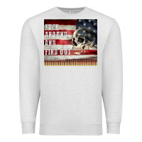 Oatmeal Heather fuck around and find out Premium Sweatshirt - MaliasSmallBusiness