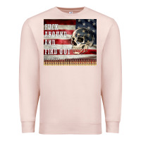 Pale Pink fuck around and find out Premium Sweatshirt - MaliasSmallBusiness
