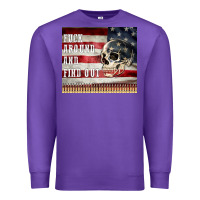 Purple fuck around and find out Premium Sweatshirt - MaliasSmallBusiness
