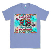 Colony Blue just a girl who loves camping Classic Tee - JahusDesignShop