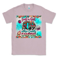 Lilac just a girl who loves camping Classic Tee - JahusDesignShop