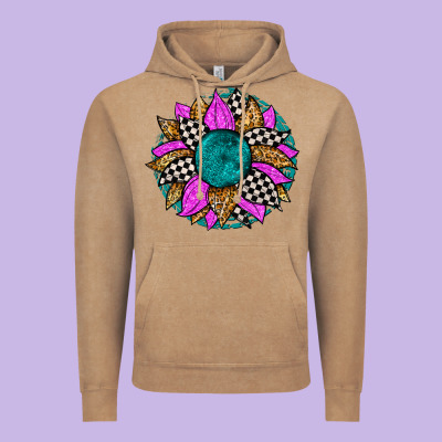 Race Sunflower Vintage Hoodie Designed By Zillion Design Studio