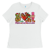 White peace love nutcraker Ladies Tee - AdoDesignShop