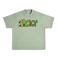 Oil Green Love horseshoe St. Patrick's Day Urban Heavy Tee - Neo Western