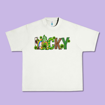 Love Horseshoe St. Patrick's Day Urban Heavy Tee Designed By Neo Western
