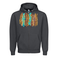 Smoke western brushstrokes Zipper Hoodie - AdoDesignShop