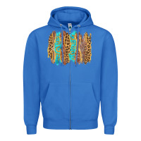 True Royal western brushstrokes Zipper Hoodie - AdoDesignShop