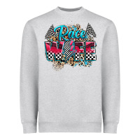 Heather Grey race wife Heavyweight Sweatshirt - Zillion Design Studio