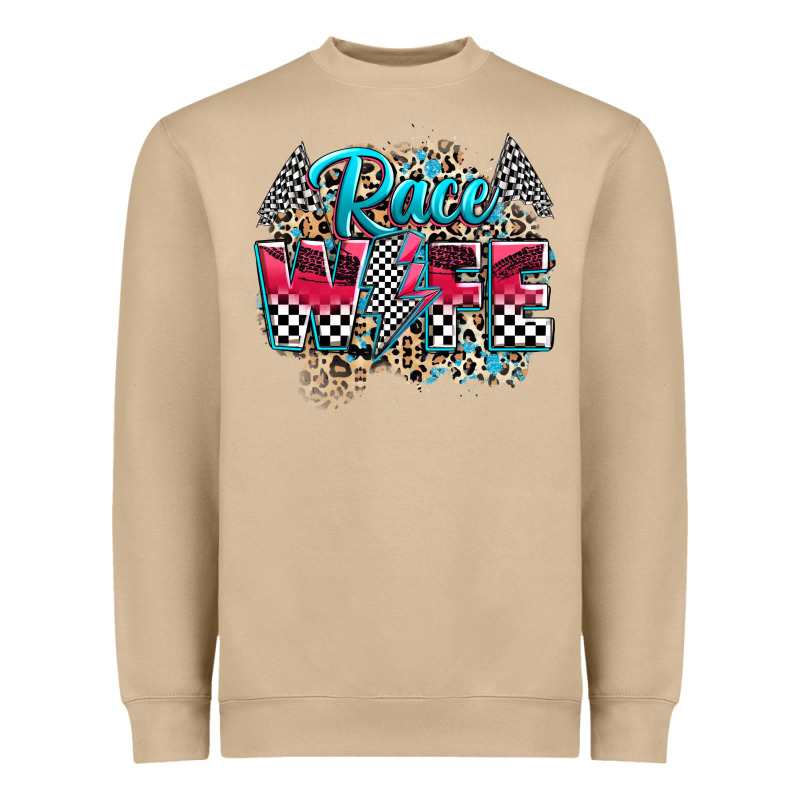 Race Wife Heavyweight Sweatshirt by Zillion Design Studio | Teevron