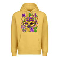Antique Gold mardi gras mask Premium Hoodie - LillyAllenDesigns