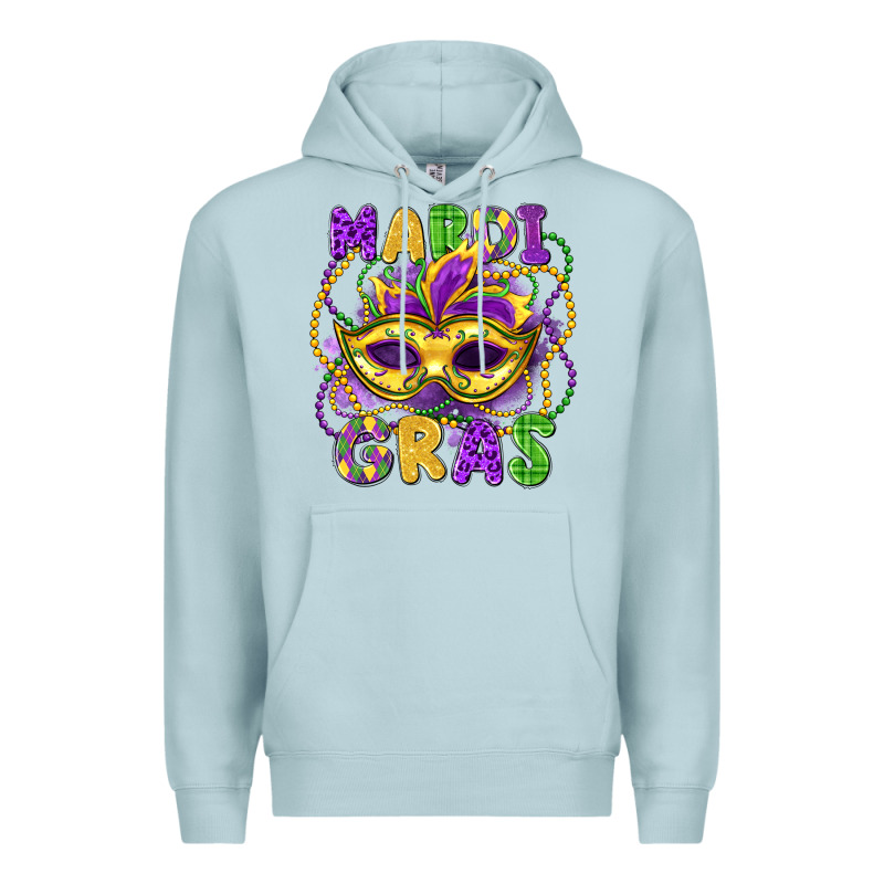 Mardi Gras Mask Premium Hoodie by LillyAllenDesigns | Teevron