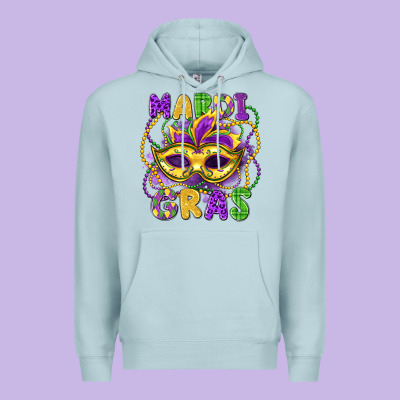Mardi Gras Mask Premium Hoodie Designed By Lillyallendesigns