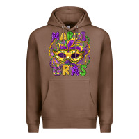 Chestnut mardi gras mask Premium Hoodie - LillyAllenDesigns