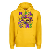 Lemon mardi gras mask Premium Hoodie - LillyAllenDesigns