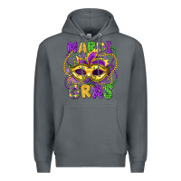 Rock mardi gras mask Premium Hoodie - LillyAllenDesigns