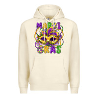 Sandshell mardi gras mask Premium Hoodie - LillyAllenDesigns