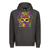 Smoke mardi gras mask Premium Hoodie - LillyAllenDesigns