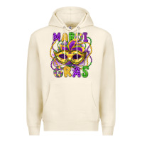 Tofu mardi gras mask Premium Hoodie - LillyAllenDesigns