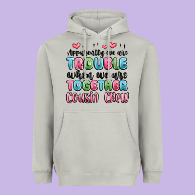 Apparently We Are Trouble When We Are Together Cou Heavyweight Hoodie Designed By Maliassmallbusiness