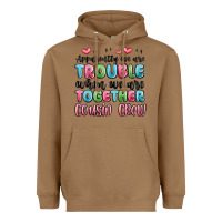Toasted Coconut apparently we are trouble when we are together cou Heavyweight Hoodie - MaliasSmallBusiness