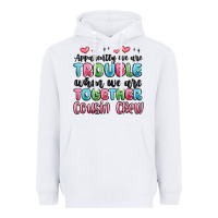 White apparently we are trouble when we are together cou Heavyweight Hoodie - MaliasSmallBusiness