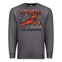 Charcoal Heather def hungry pour dome butter on me Premium Sweatshirt - MaliasSmallBusiness