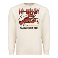 Sandshell def hungry pour dome butter on me Premium Sweatshirt - MaliasSmallBusiness