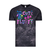 Cloud Black cute and fluffy stitch Vintage Tee - AdoDesignShop